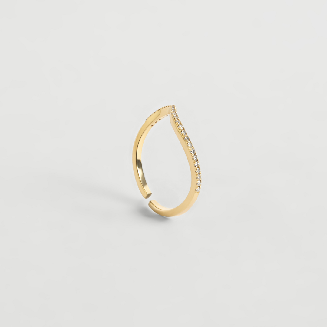 Solid Gold Diamond Band Ring