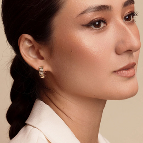 Chunky Merritt Zirconia Hoops