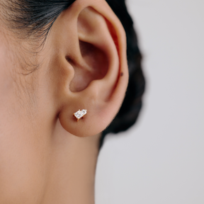 Droplet Lab-Grown Diamond Stud Earrings