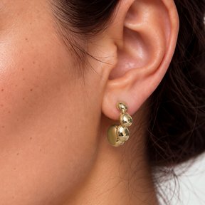 14K Gold Plated Chubby Mini Huggies