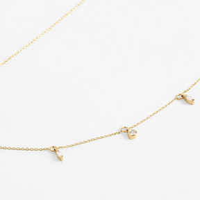 Lab-Grown Diamond Drop Charm Chain Bracelet