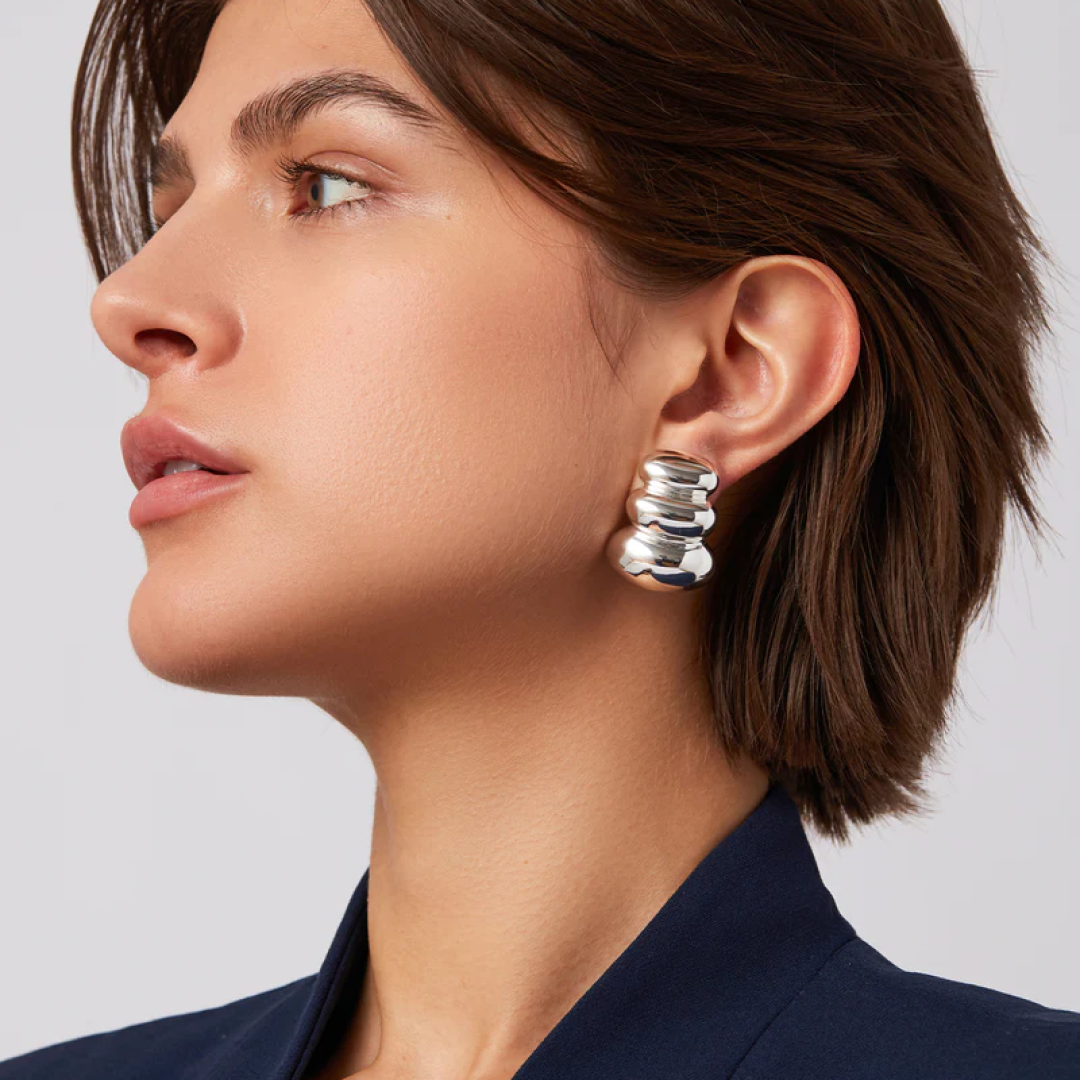 Silver Non-Stop Statement Earrings