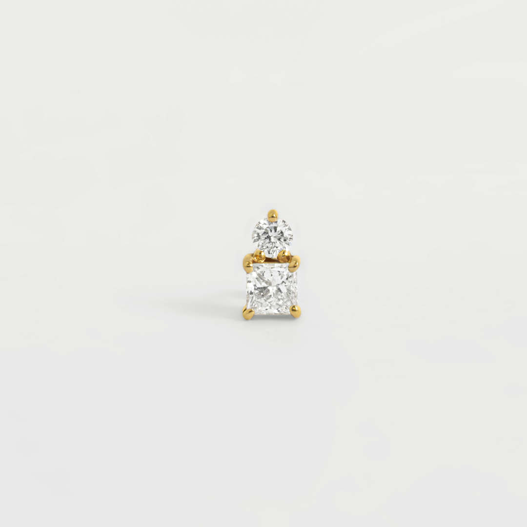 Droplet Lab-Grown Diamond Stud Earrings