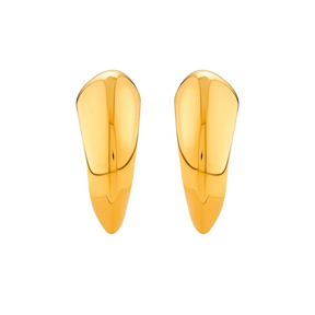 Gold Plated Statement Sirena Chunky Hoops