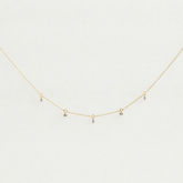 Lab-Grown Diamond Drop Charm Chain Necklace