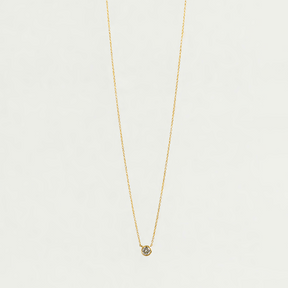 Lab-Grown Round Diamond Pendant Necklace