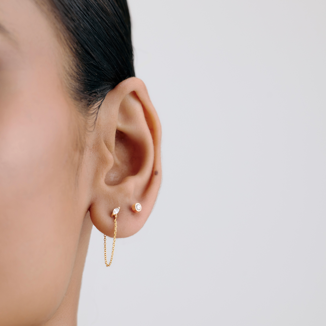 Lab-Grown Diamond Chain Link Earrings