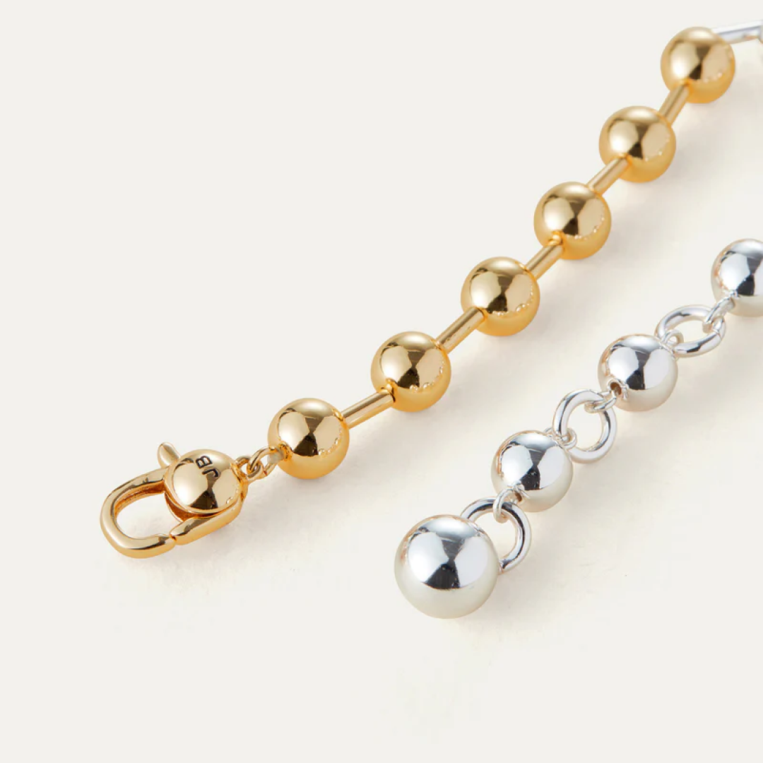 Two-Tone Celeste Beaded Bracelet