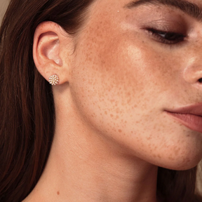 Mini Domed Pearl Pave Studs