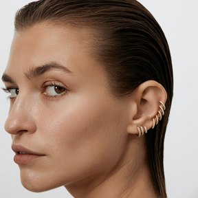 Katerina Triple Pavé Hoops