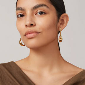 Sculptural Colette Hoop Earrings