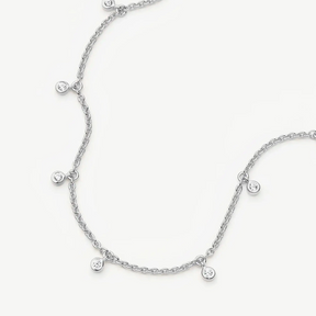 Silver Intersteller Drop Chain Bracelet
