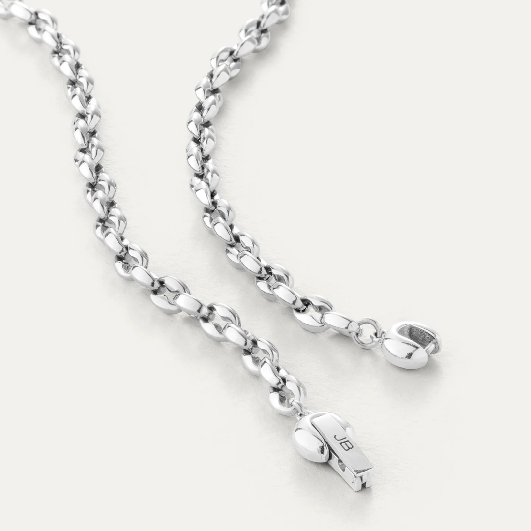 Platinum Plated Dhani Chain Necklace