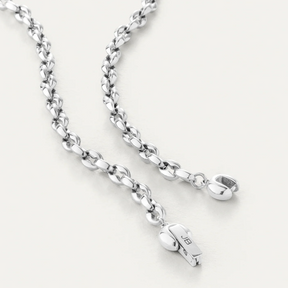 Platinum Plated Dhani Chain Necklace
