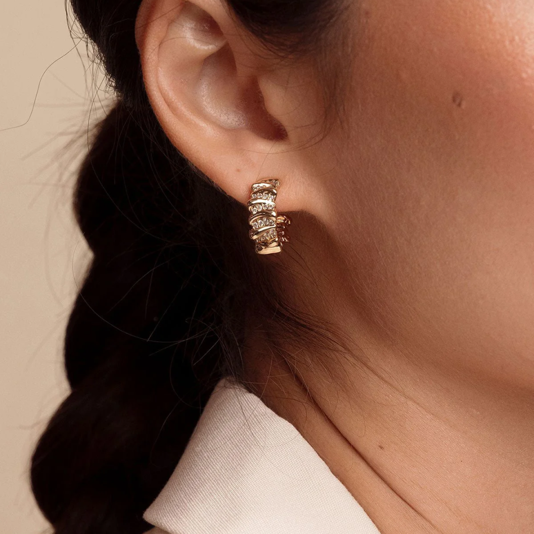 Chunky Merritt Zirconia Hoops