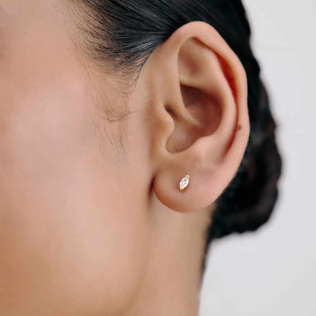 Lab-Grown Diamond Marquise Stud Earrings