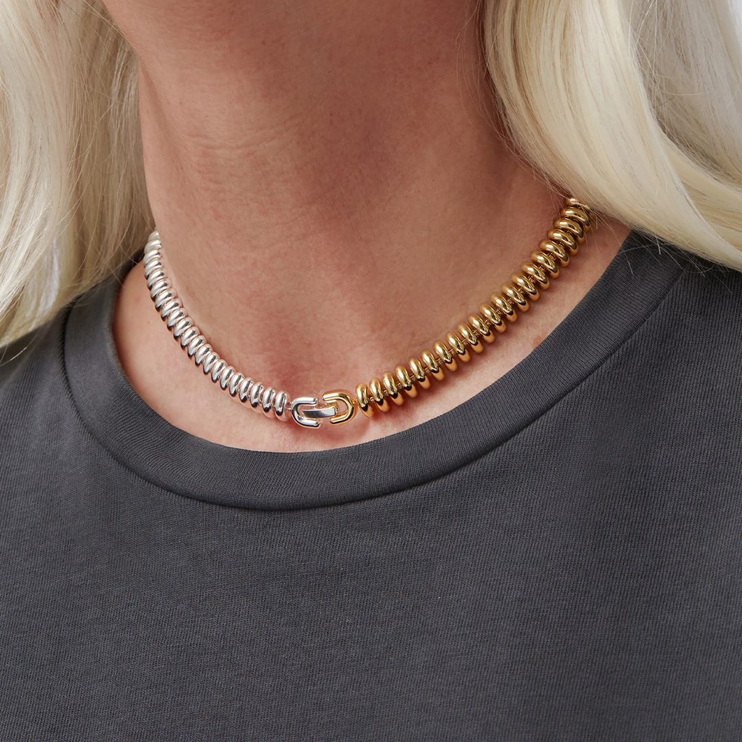 Two-Tone Sofia Choker Necklace