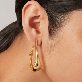 Sculptural Colette Hoop Earrings