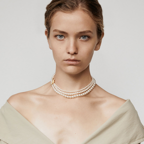 Louise Triple Layered Pearl Necklace