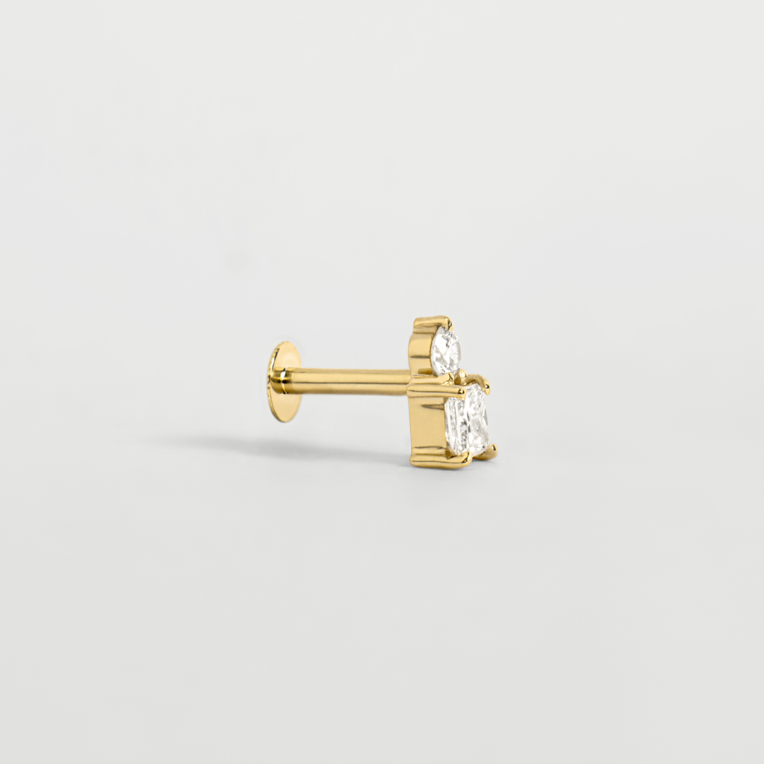 Droplet Lab-Grown Diamond Stud Earrings