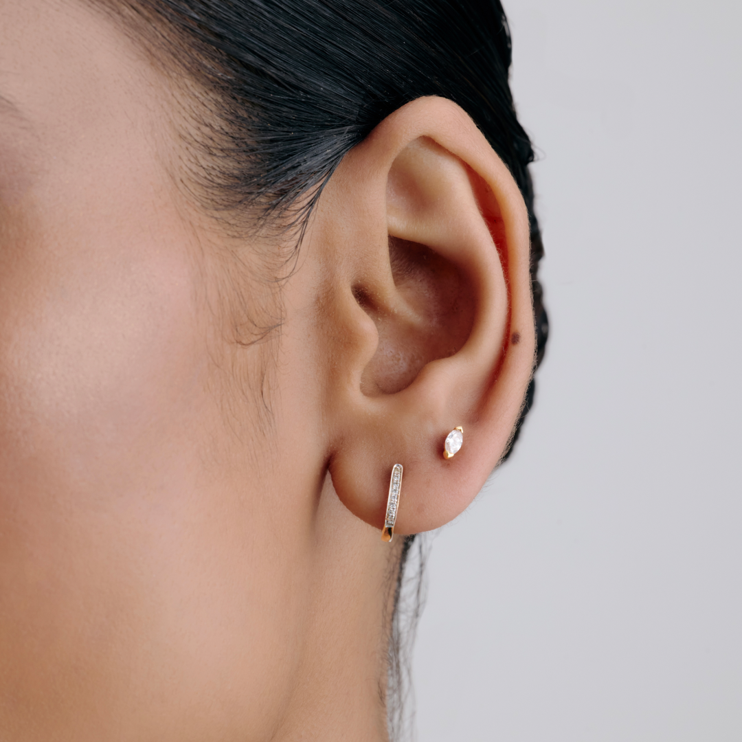 Lab-Grown Diamond Marquise Stud Earrings