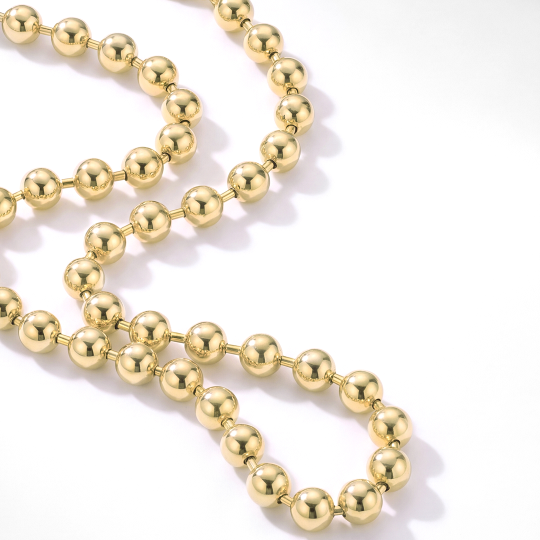 14K Gold Plated Beaded Bracelet