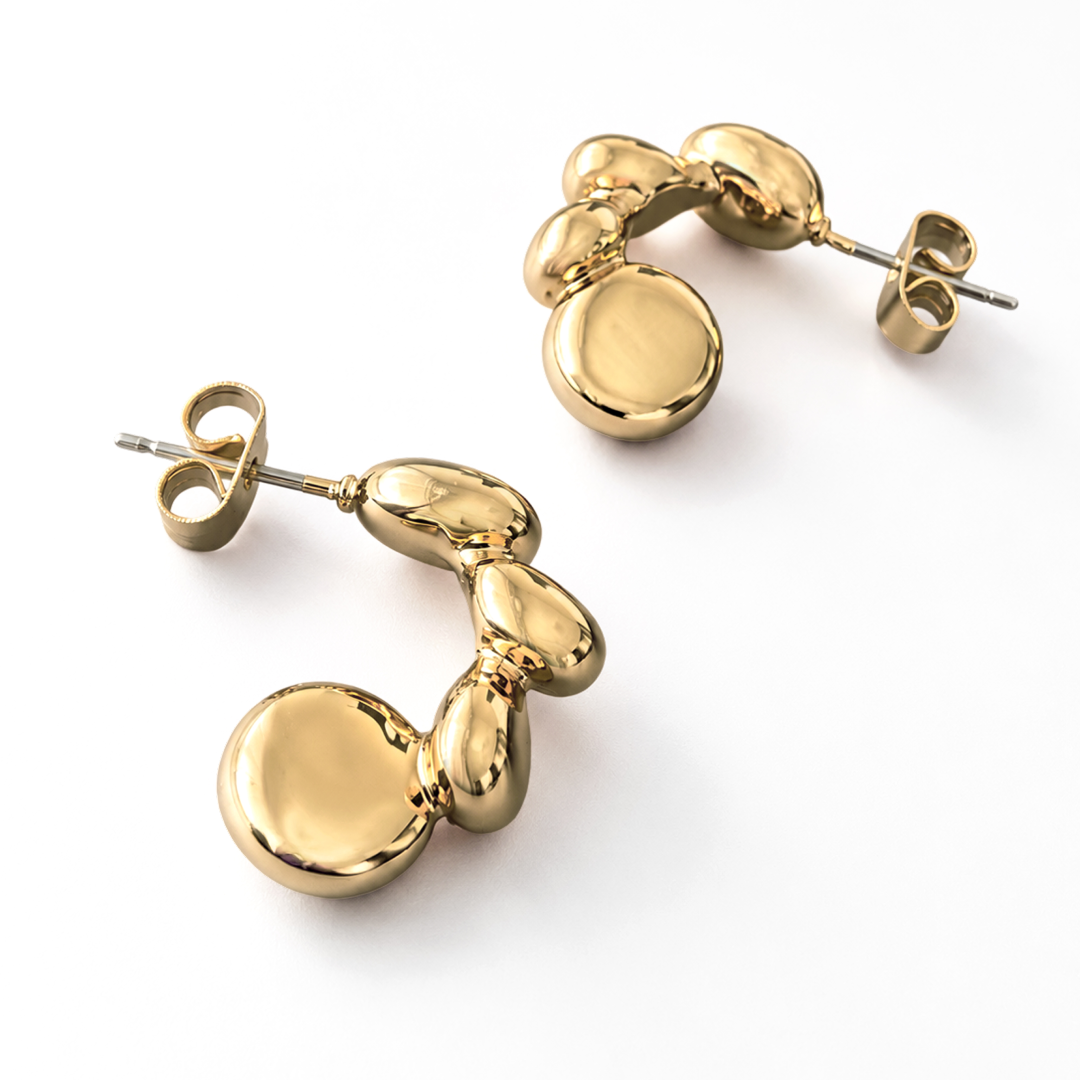 14K Gold Plated Chubby Mini Huggies