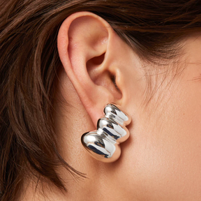 Silver Non-Stop Statement Earrings