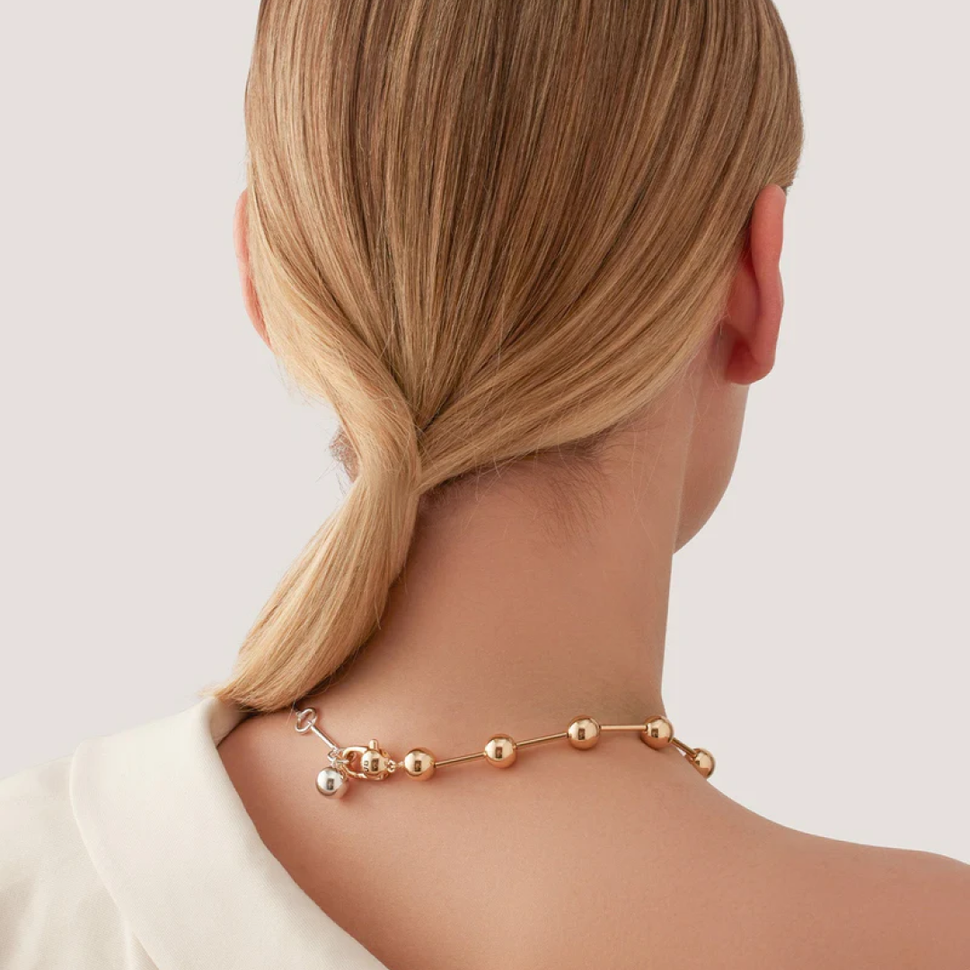 Two-Tone Celeste Beaded Necklace