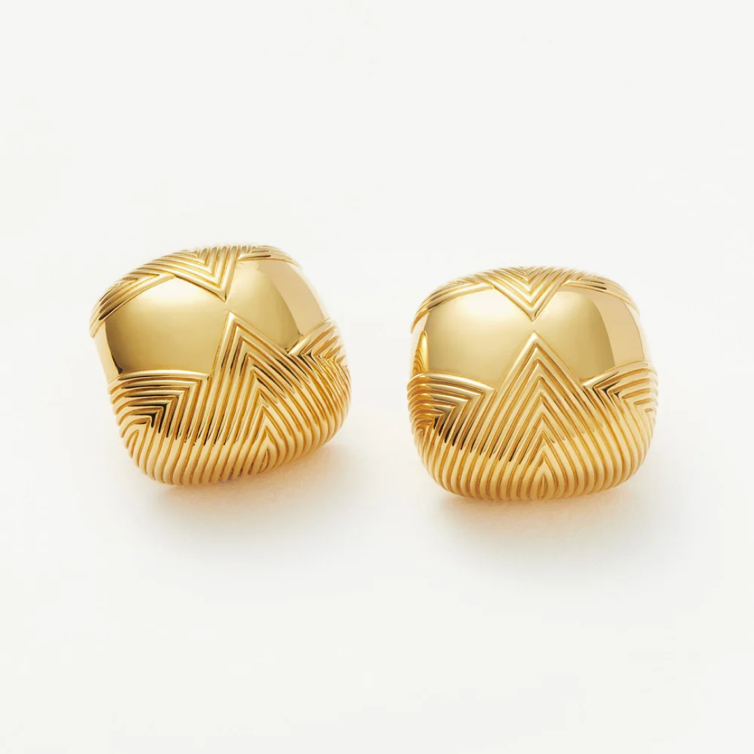 Ridged Dome Hera Oversized Studs