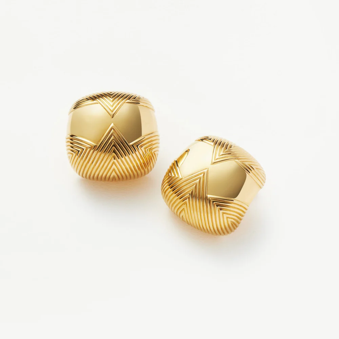 Ridged Dome Hera Oversized Studs