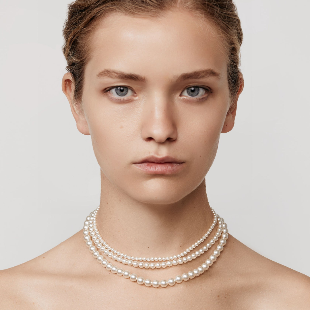 Louise Triple Layered Pearl Necklace