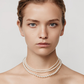 Louise Triple Layered Pearl Necklace