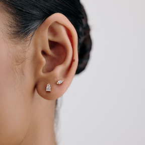 Droplet Lab-Grown Diamond Stud Earrings