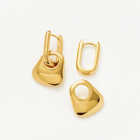 Detachable Hera Charm Huggie Hoop Earrings