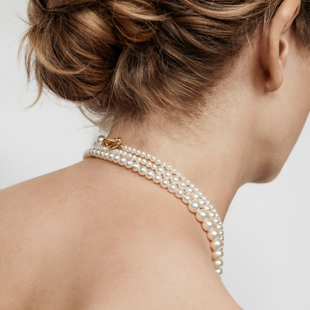 Louise Triple Layered Pearl Necklace