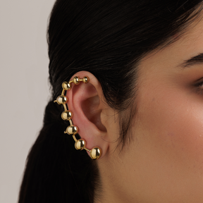 Adjustable Bubble Statement Ear Cuff