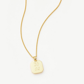 Engravable December Birthstone Pendant Necklace