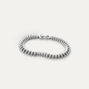 Rhodium Silver Sofia Chunky Bracelet