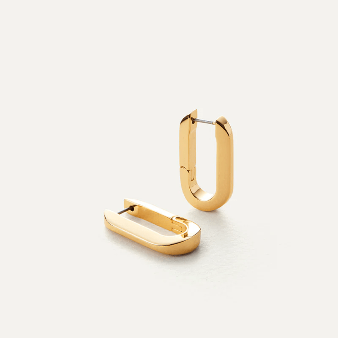 14K Gold Plated U-Shaped Earrings