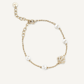 14K Gold Plated Oceane Shell Bracelet
