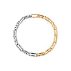 Two-Tone Lexington Link-Chain Necklace