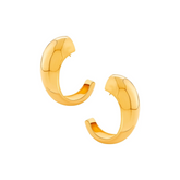 Gold Plated Statement Sirena Chunky Hoops