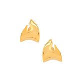 Gold Plated Tavros Sculptural Earrings