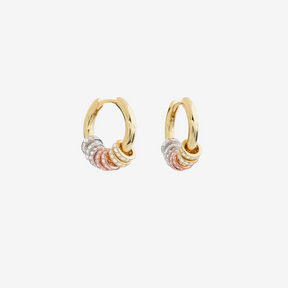 14K Gold Plated Gaia Pavé Hoops