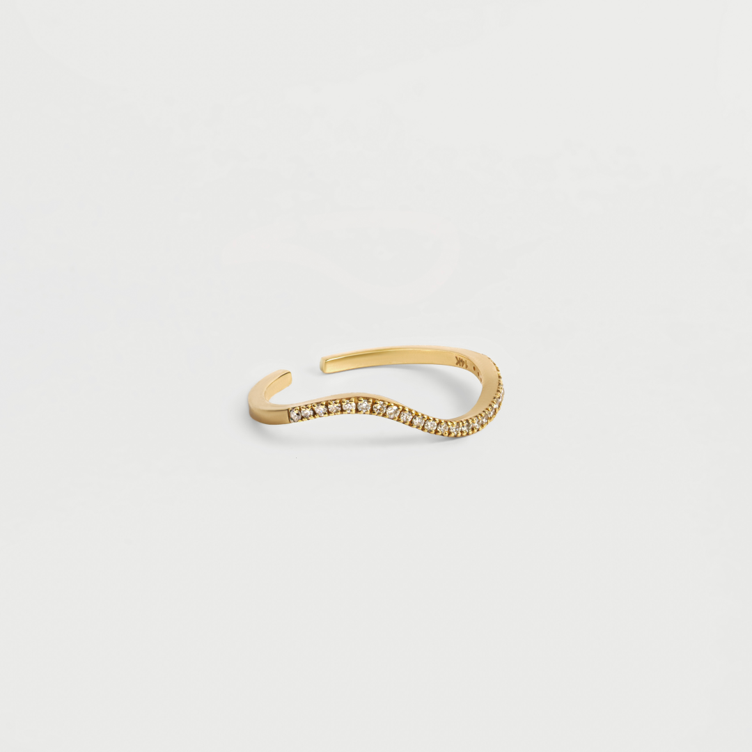 Solid Gold Diamond Band Ring