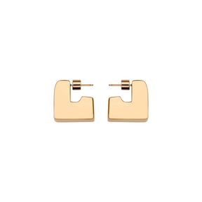 14k Gold Cube Earrings
