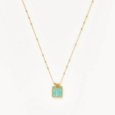 Amazonite Lena Charm Pendant Necklace