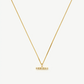 Lucy Williams T-Bar Stone Pendant Necklace