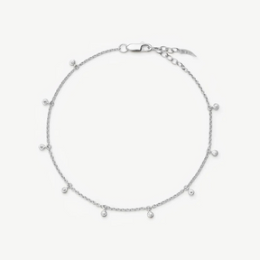 Silver Intersteller Drop Chain Bracelet